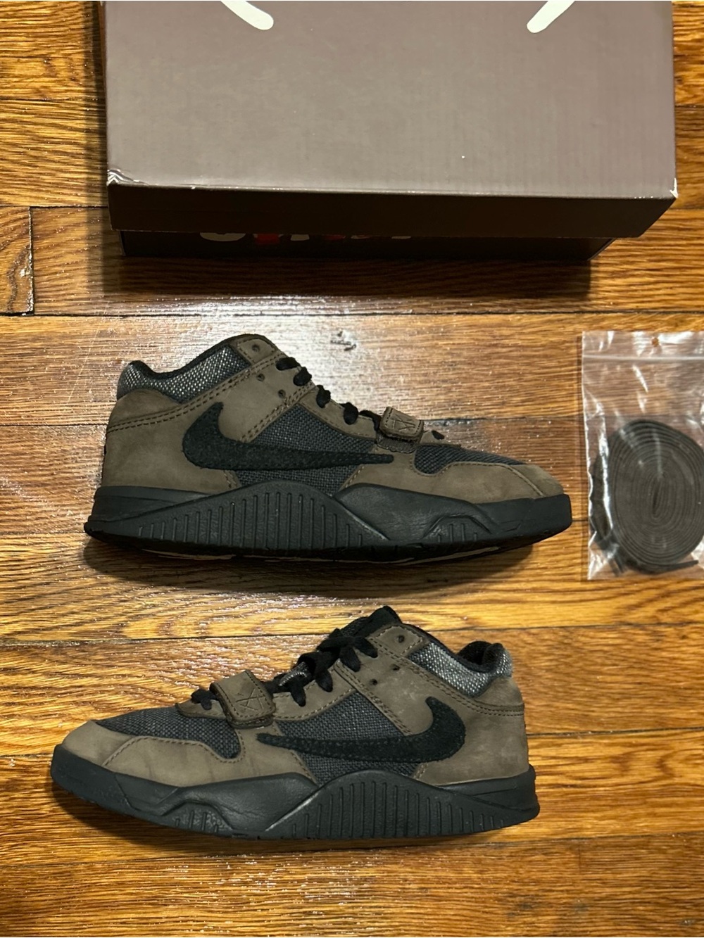 Nike Travis Scott Jordan Jumpman Jack TR PS Dark Mocha Black Sail Size 3Y FJ2851